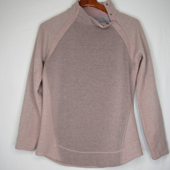 Prana Pink BRANDIE Sweater Mock Thermal Women's L Large - Picture 8 of 10
